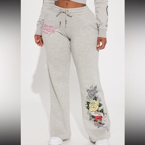 Ed Hardy Rose And Sword Sweatpants